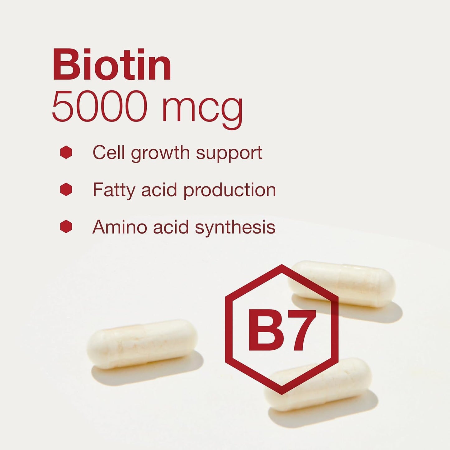protocol-biotin-5000mcg-capsules---vitamin-b7-supplement-for-hair-skin-nails-support---promotes-carb-metabolism-cell-growth---90-veg-caps---protocol-for-life-balance-4