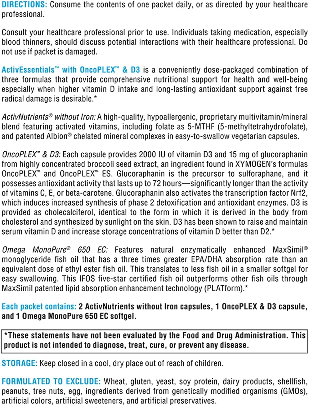 xymogen-activessentials-daily-dose-pack---oncoplex-d3-nutrition---activnutrients-multivitamin-vitamin-d3-glucoraphanin-omega-3-fish-oil---60-packets-3