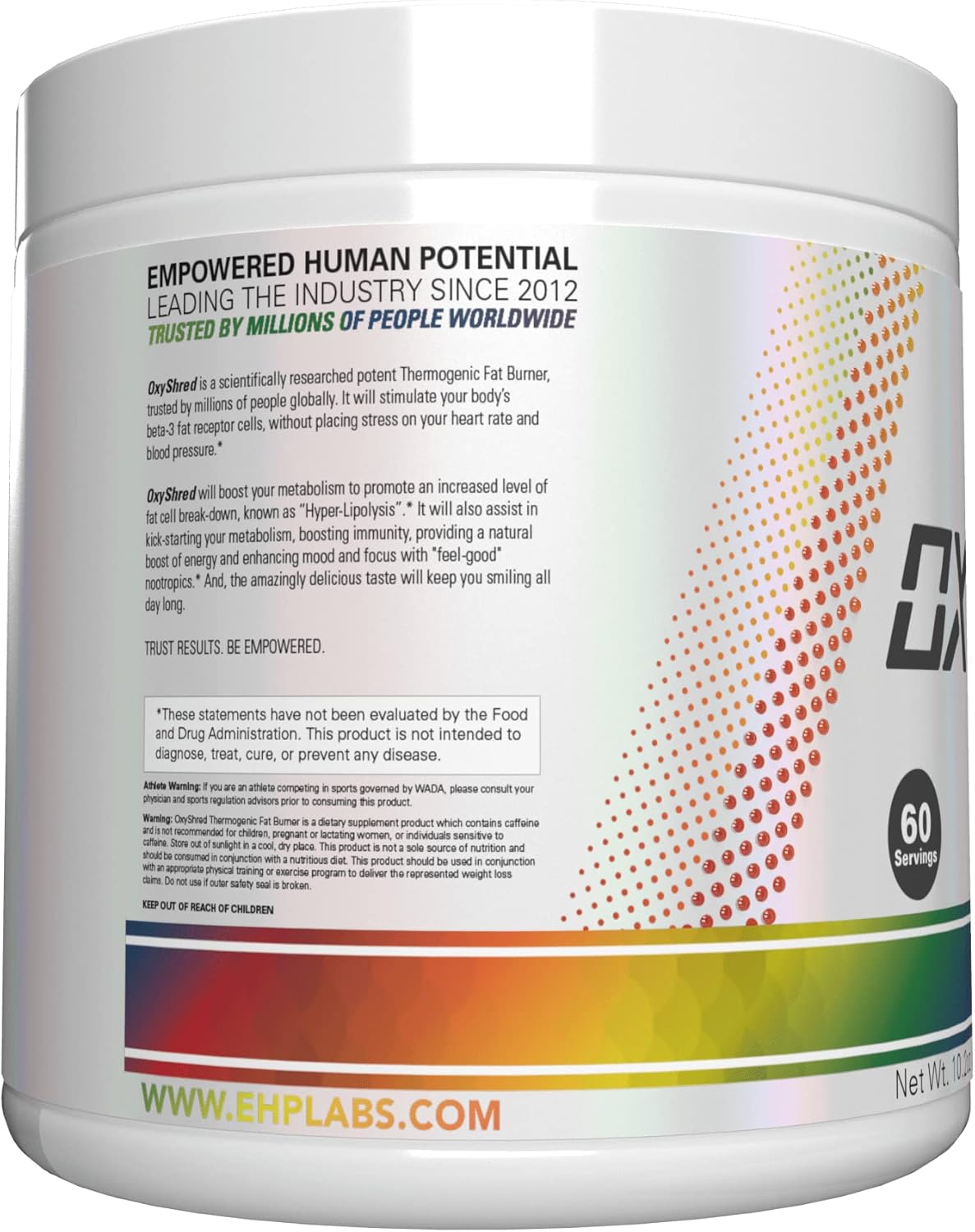 ehp-labs-oxyshred-pre-workout-powder---gummy-snake-flavor-for-energy-boost---60-servings-with-l-glutamine-acetyl-l-carnitine-2