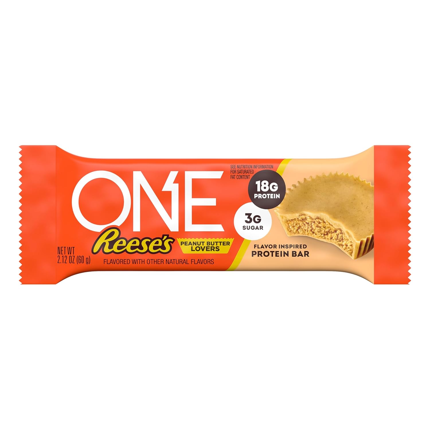 Reese's Peanut Butter Lovers ONE Protein Bars - 12 Count, Gluten Free, 18g Protein, 3g Sugar - Pantry Staple Snack - Espot.com.au
