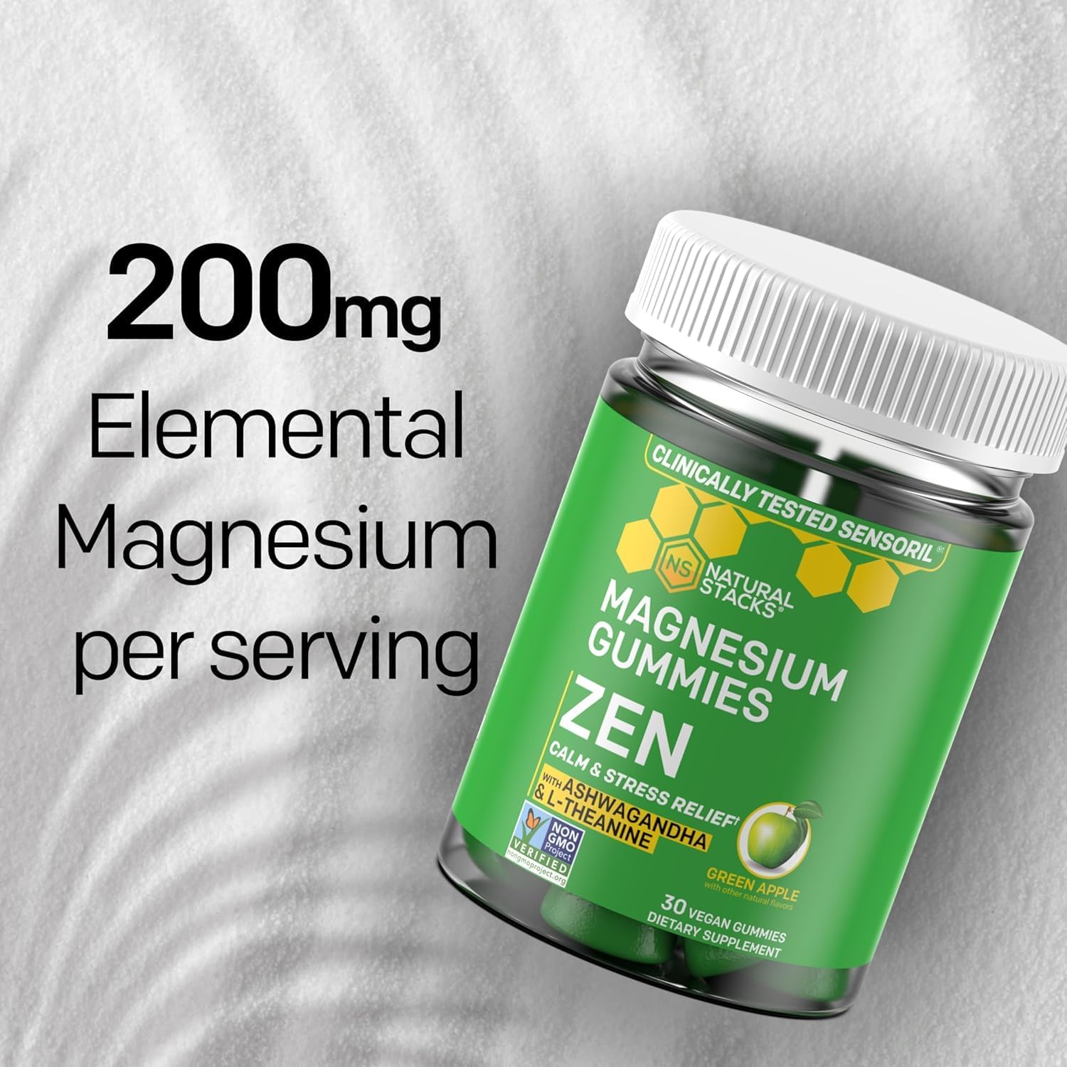 Bundle: Natural Stacks Magtech Magnesium + Zen Magnesium Gummies - 4 Forms - Relaxation & Brain Health - 120 Pieces - Espot.com.au