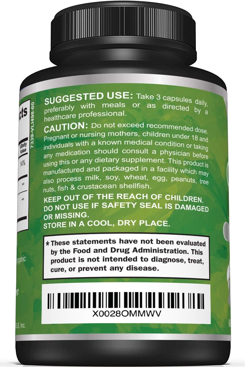 Premium Calcium D-Glucarate Supplement with Milk Thistle Extract - Liver & Detox Support - 500mg Per Serving - 60 Capsules - Espot.com.au