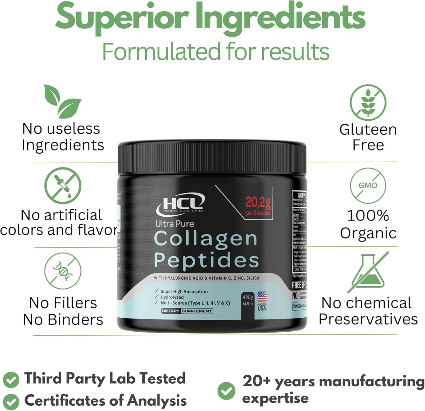 organic-collagen-peptides-powder-with-vitamin-c-hyaluronic-acid---high-absorption-hydrolyzed-blend-for-skin-hair-joints---made-in-usa-7