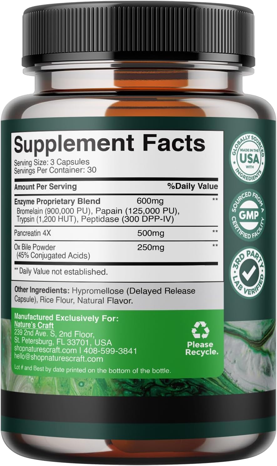 digestive-enzymes-with-ox-bile-salts-for-gallbladder-pancreas-support---pancreatin-4x-trypsin-bromelain-blend---1-month-supply-2