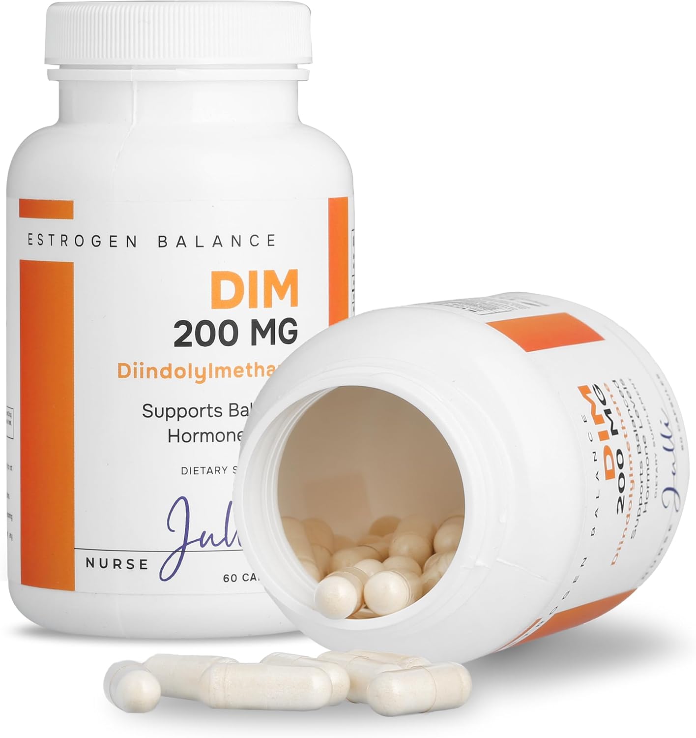 Nurse Julli DIM Supplement 200mg for Hormonal Balance | Menopause & PCOS Support | Antioxidant Boost | Natural Metabolites | Made in USA | 60 Ct. - Espot.com.au