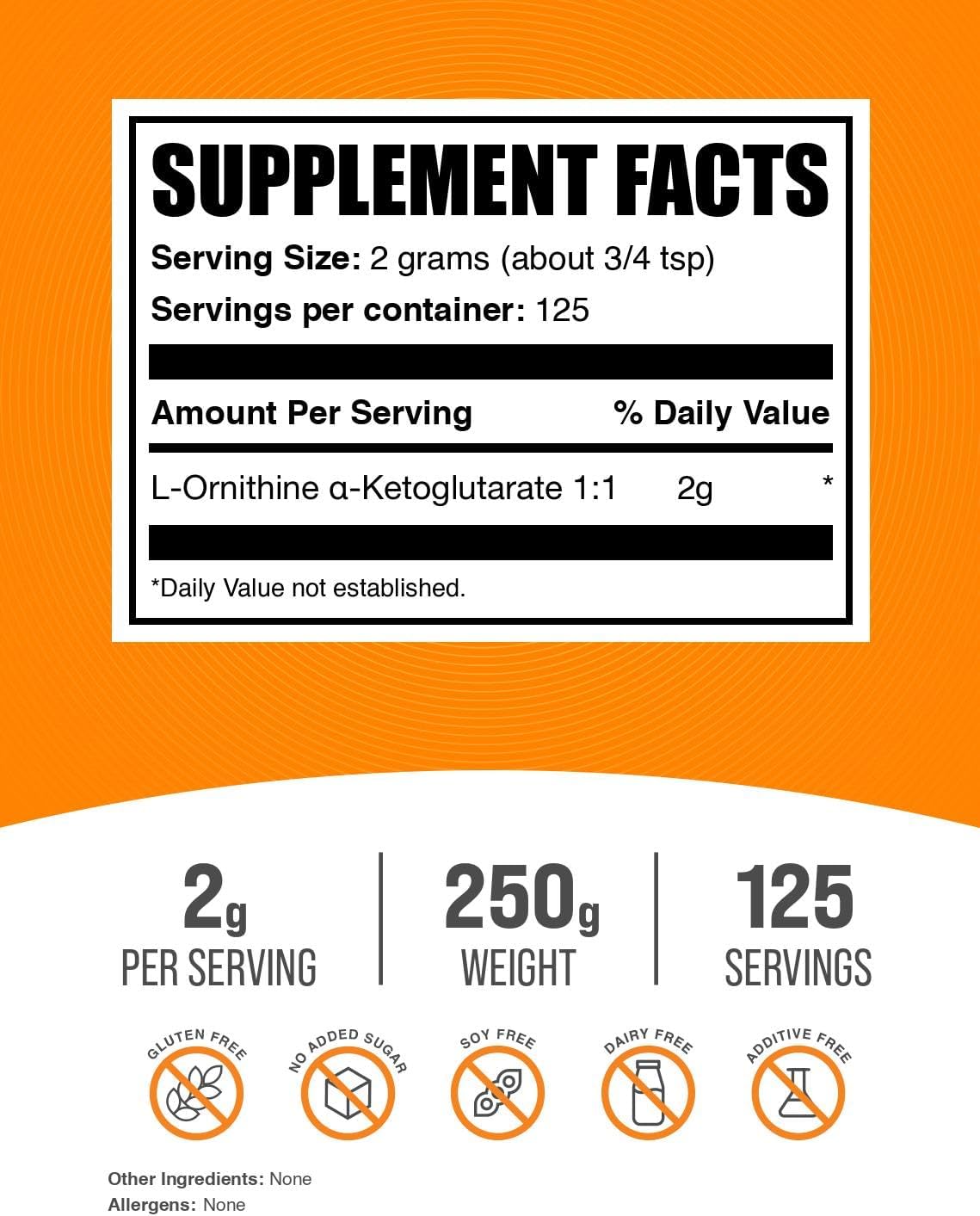 bulksupplementscom-l-ornithine-alpha-ketoglutarate-powder---okg-nitric-oxide-supplement---gluten-free-250g-88-oz-2