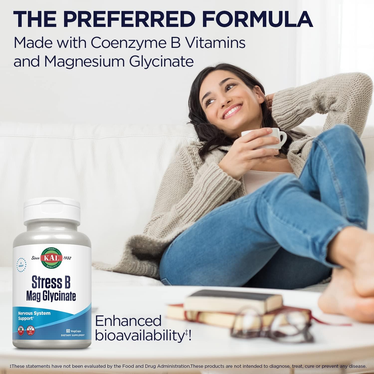 30-day-supply-of-kal-stress-b-mag-glycinate-with-coenzyme-b-6-methylcobalamin-and-folate-for-mood-relaxation-support---60-vegcaps-4