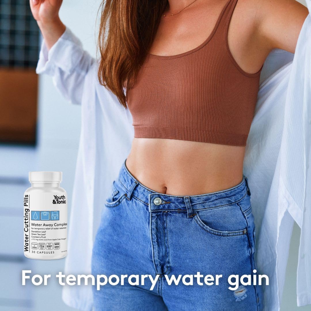 Natural Diuretic Complex Pills for Men & Women - Reduces Water Retention, Swelling, Puffiness in Legs, Arms, & Eyes - 30 Capsules - Espot.com.au