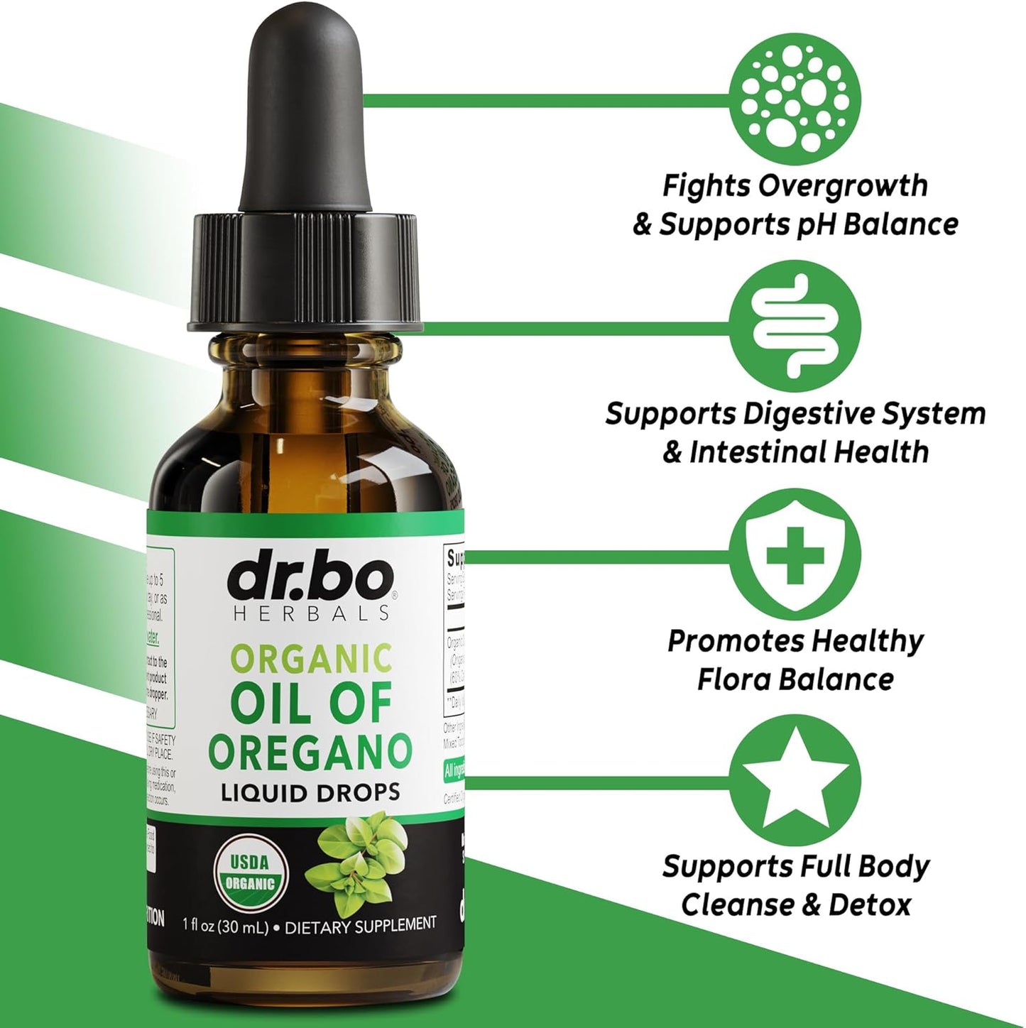 Organic Hormone Balance Liquid Drops for Women - Menstrual Cramp Relief & Hormonal Support with Oregano Oil Tincture - Espot.com.au