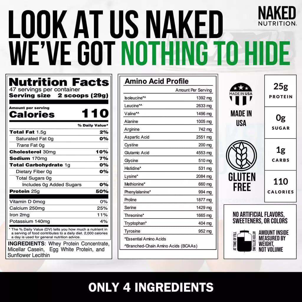 naked-protein-powder-blend---whey-casein-egg-protein---4-ingredients-non-gmo-soy-and-gluten-free---no-artificial-additives---keto-and-paleo-friendly---3-lb-4