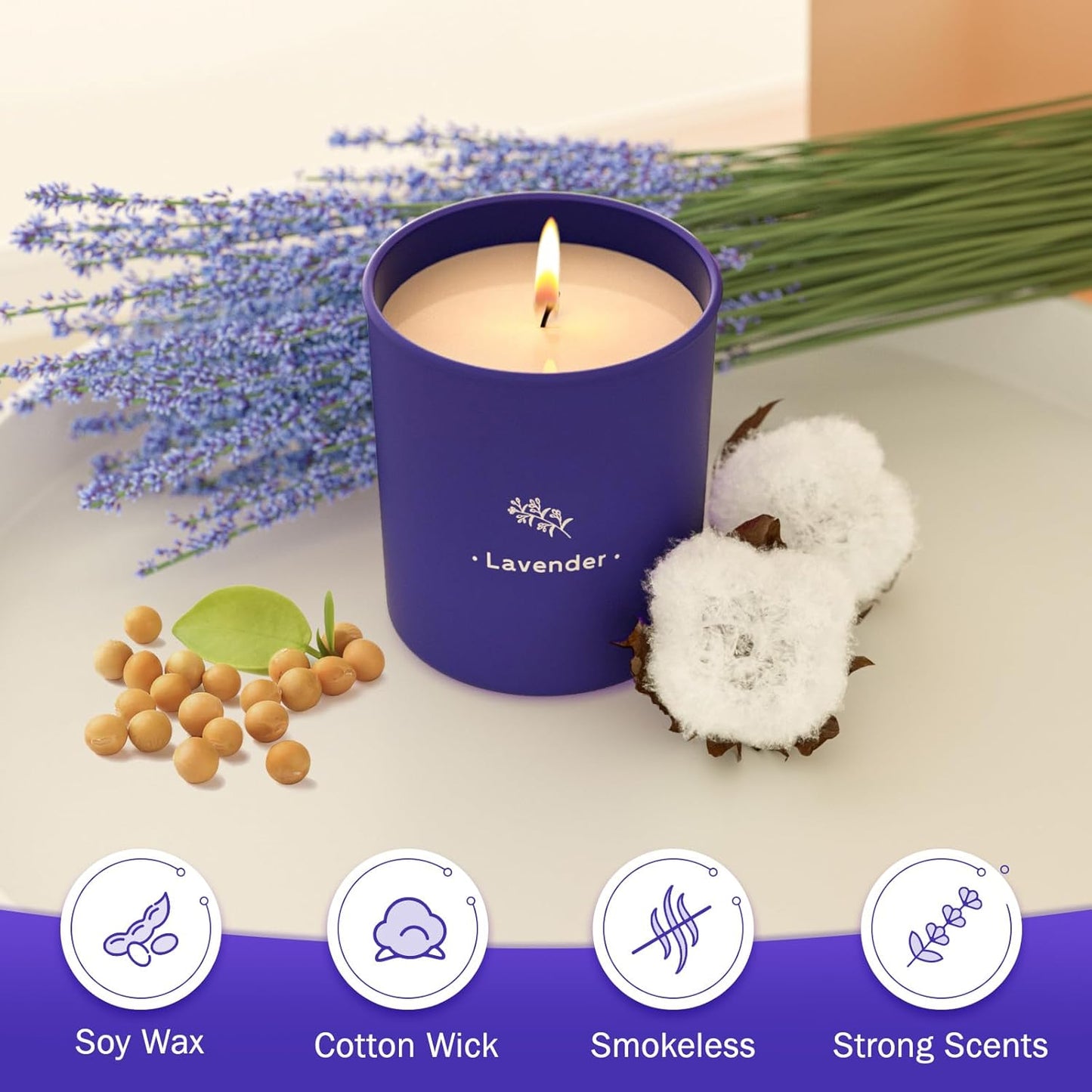 8-oz-tranquilbliss-lavender-scented-candle-in-purple-jar---long-lasting-45-hour-burn-time---soy-candle-gift-for-women---birthday-present---1-pack-3