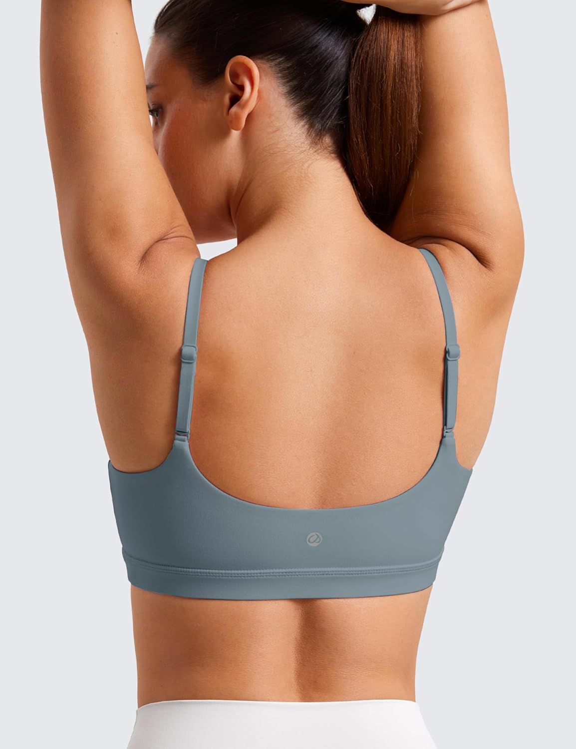 womens-adjustable-spaghetti-strap-sports-bra-with-wireless-padded-scoop-neck---ideal-for-yoga-workout---crz-yoga-butterluxe-crop-top-3