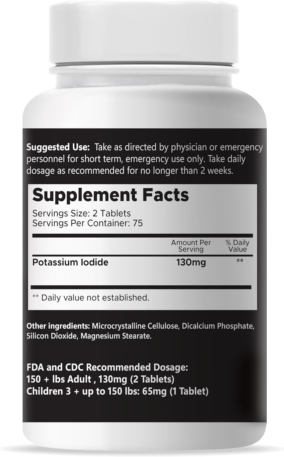 thyroki-potassium-iodide-tablets-130-mg---150-tablets-for-thyroid-support---fast-dissolving-ki-pills-for-emergency-survival---non-gmo-dietary-supplement-9