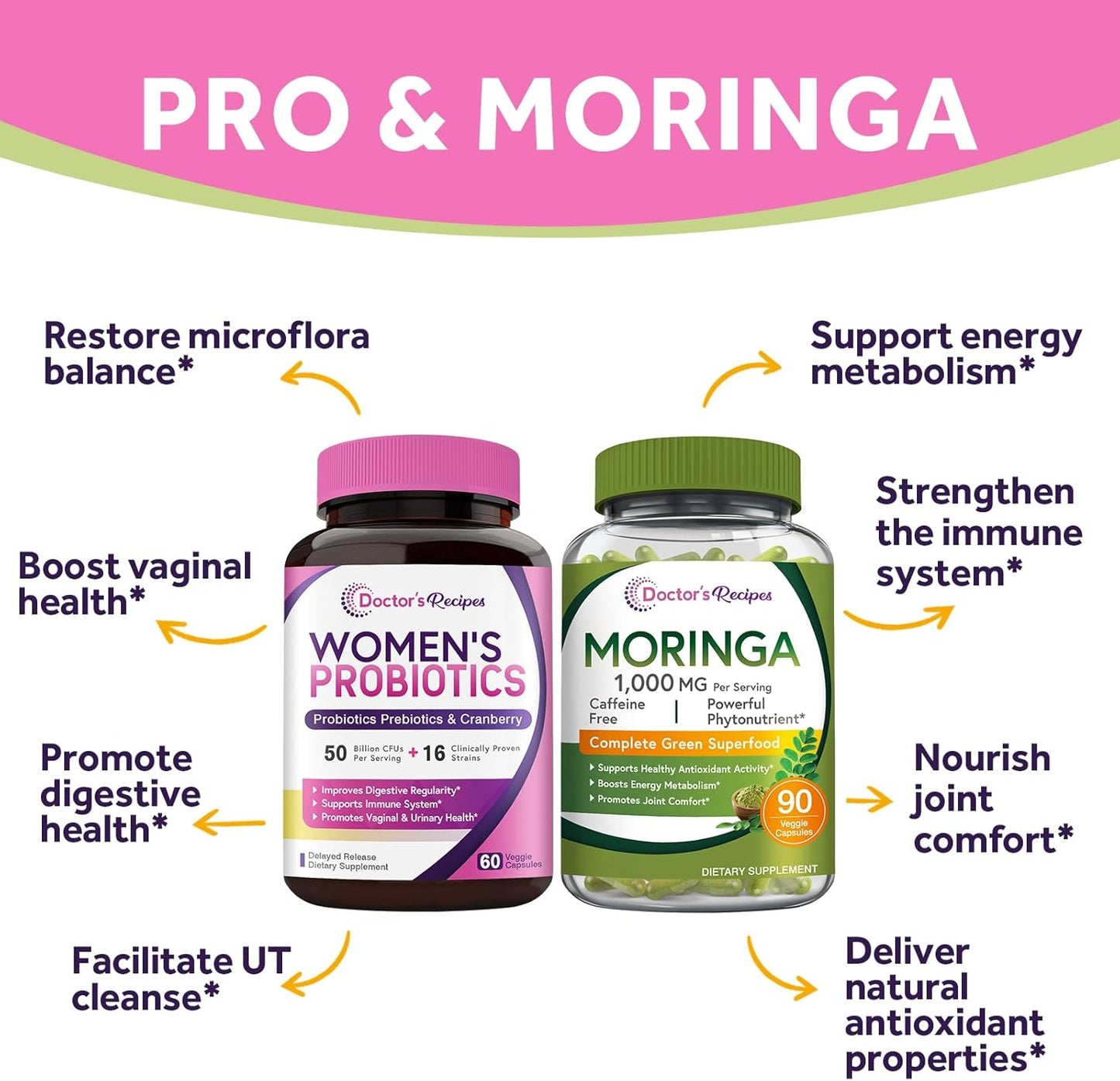 organic-womens-probiotic-moringa-bundle-for-gut-and-womens-health---doctors-recipes-natural-antioxidant-support-gluten-free-pro-60-capsules-moringa-90-capsules-3
