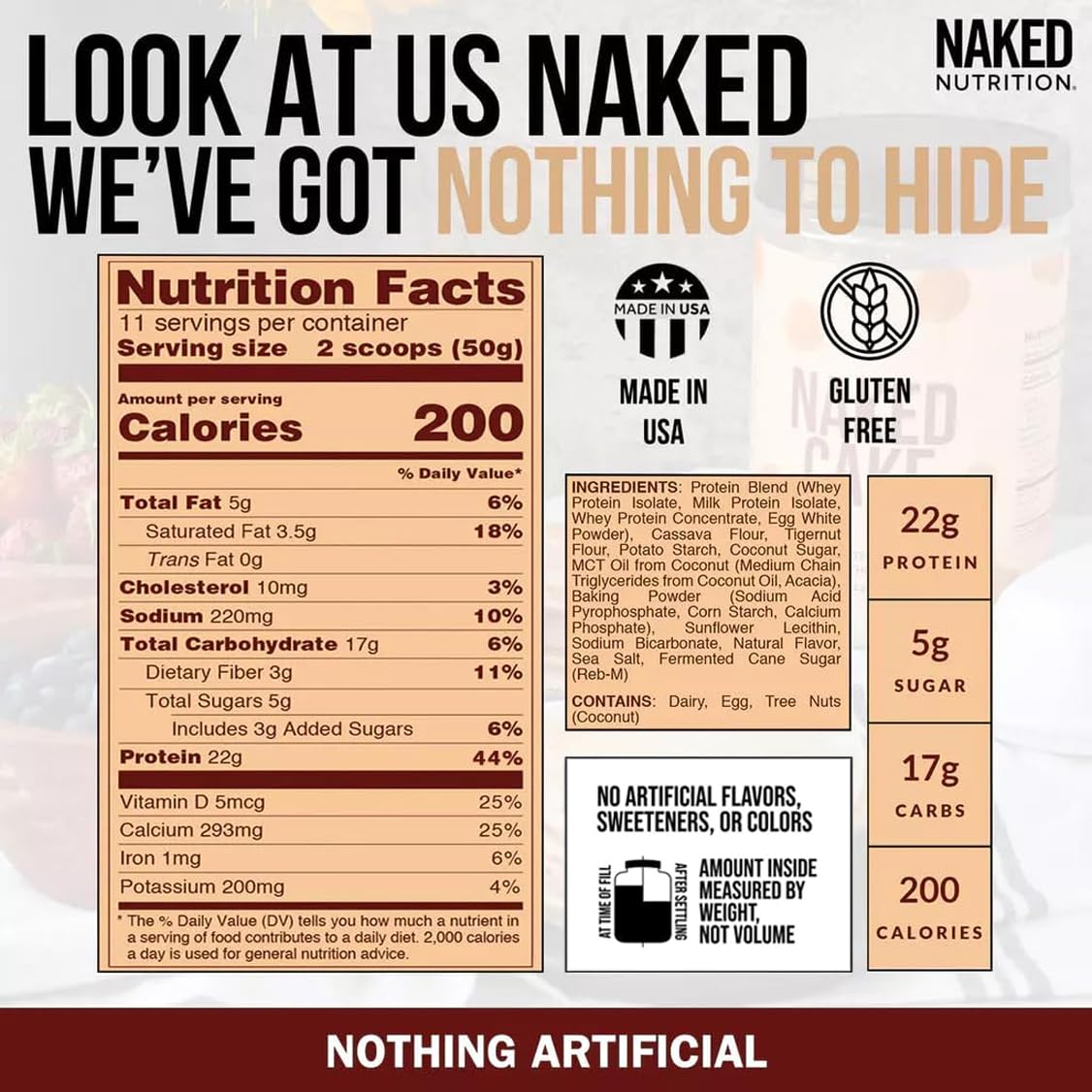 naked-nutrition-high-protein-pancake-waffle-mix---buttermilk-flavor-22g-protein-per-serving-gluten-free-non-gmo---12-lb-4