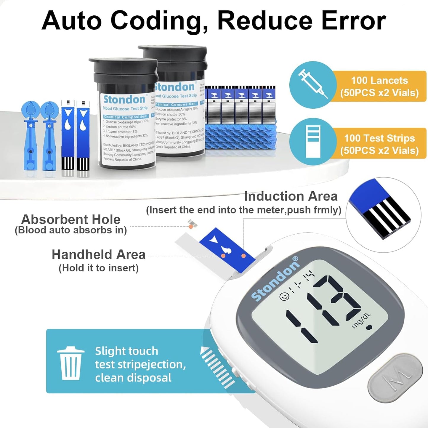 diabetes-testing-kit-with-blood-glucose-monitor-100-strips-100-lancets---grey-white-sugar-meter-5