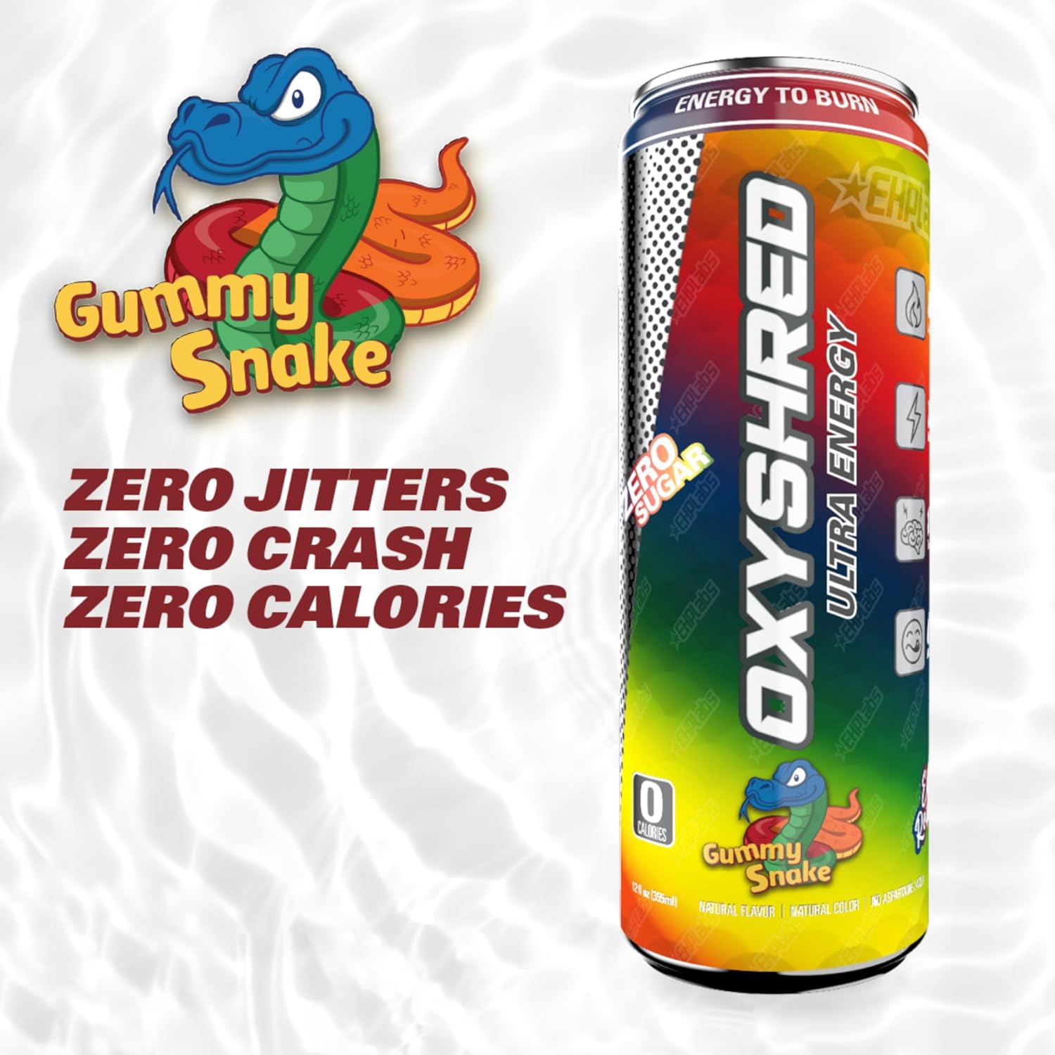 ehp-labs-oxyshred-healthy-energy-drink---zero-sugar-amino-acids-green-tea-extract-vitamin-c-l-carnitine---clean-caffeine-gummy-snake-flavor---12-pack-3