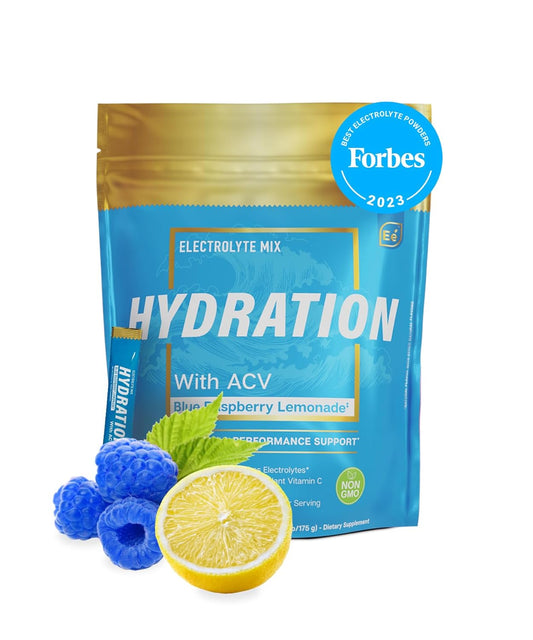 blue-raspberry-electrolyte-powder-packets---sugar-free-hydration-drink-with-apple-cider-vinegar-vitamin-c---25-stick-packs-of-electrolytes-powder---essential-elements-hydration-pack-1