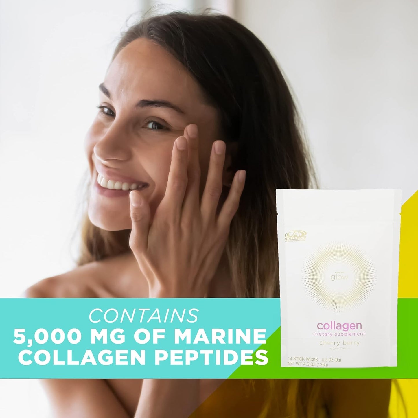 Marine Collagen Supplement with Vitamins C, D, and E for Nail, Skin, and Hair Care - 14 Stick Packs - Espot.com.au