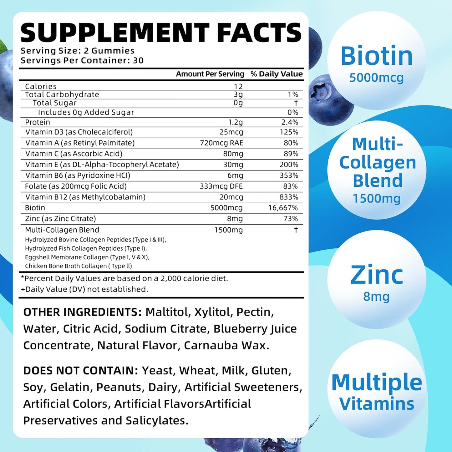 sugar-free-collagen-peptides-gummies-with-biotin-multi-vitamins---1500mg-collagen-types-i-ii-iii-v-x---healthy-skin-hair-nails---immune-digestion-bone-support---women-men-2