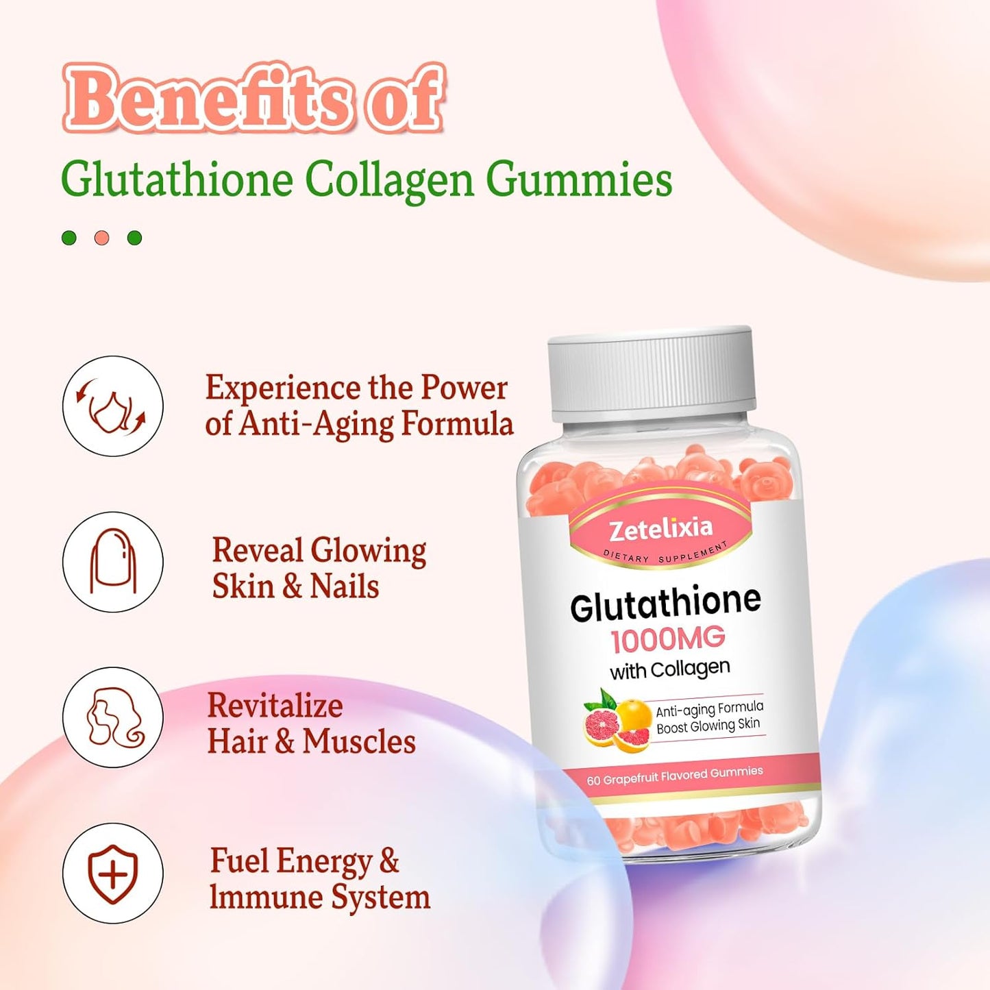 glutathione-collagen-gummies-with-vitamin-c---vegan-anti-aging-supplement-for-hair-skin-nails-muscles-joints---sugar-free-grape-flavor---60-count-5