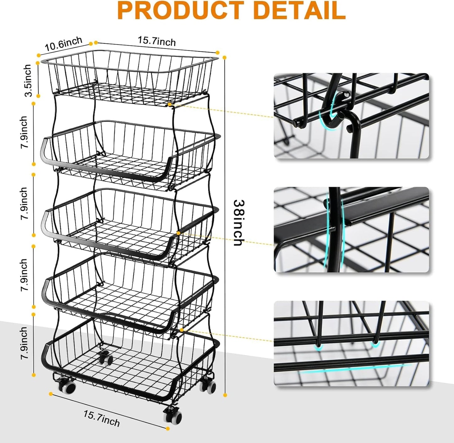 5-tier-stackable-metal-wire-fruit-vegetable-storage-basket-with-wheels---organize-produce-in-kitchen-pantry-bathroom-5