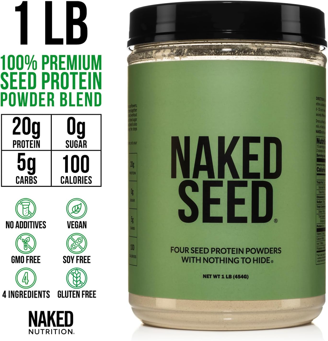naked-seed-protein-powder---chia-watermelon-sunflower-pumpkin---gluten-free-soy-free-vegan---15-servings-4