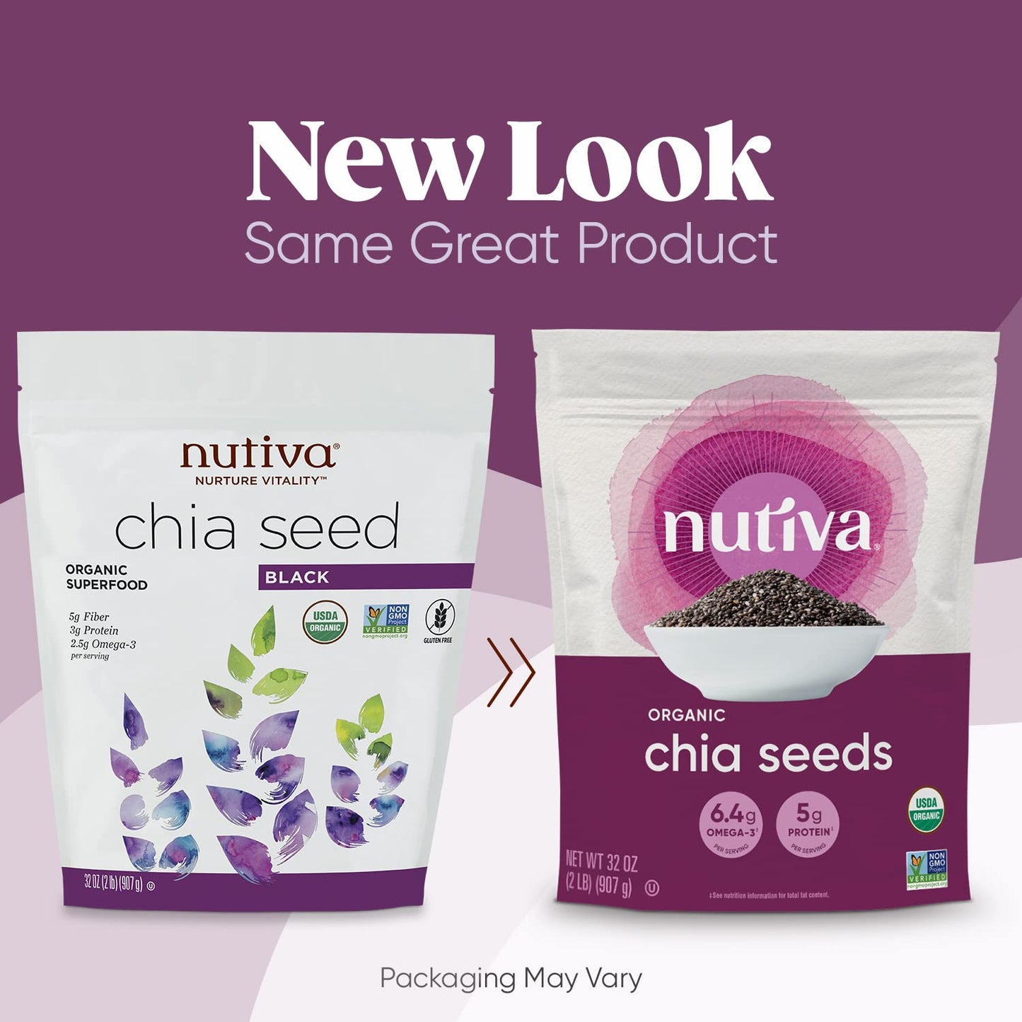 Organic Raw Black Chia Seeds 32 Oz - USDA Organic, Non-GMO, Whole 30 Approved - Vegan & Keto-Friendly - Nutrient-Dense Superfood for Salads, Yogurt, Smoothies - High Protein & Fiber Content - Espot.com.au