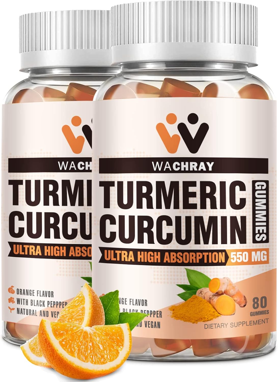 2-pack-turmeric-curcumin-gummies-with-ginger-black-pepper-extract---pain-inflammation-support-for-joints-weight---vegan-organic-tumeric-gummy-supplements-for-adults-kids-1