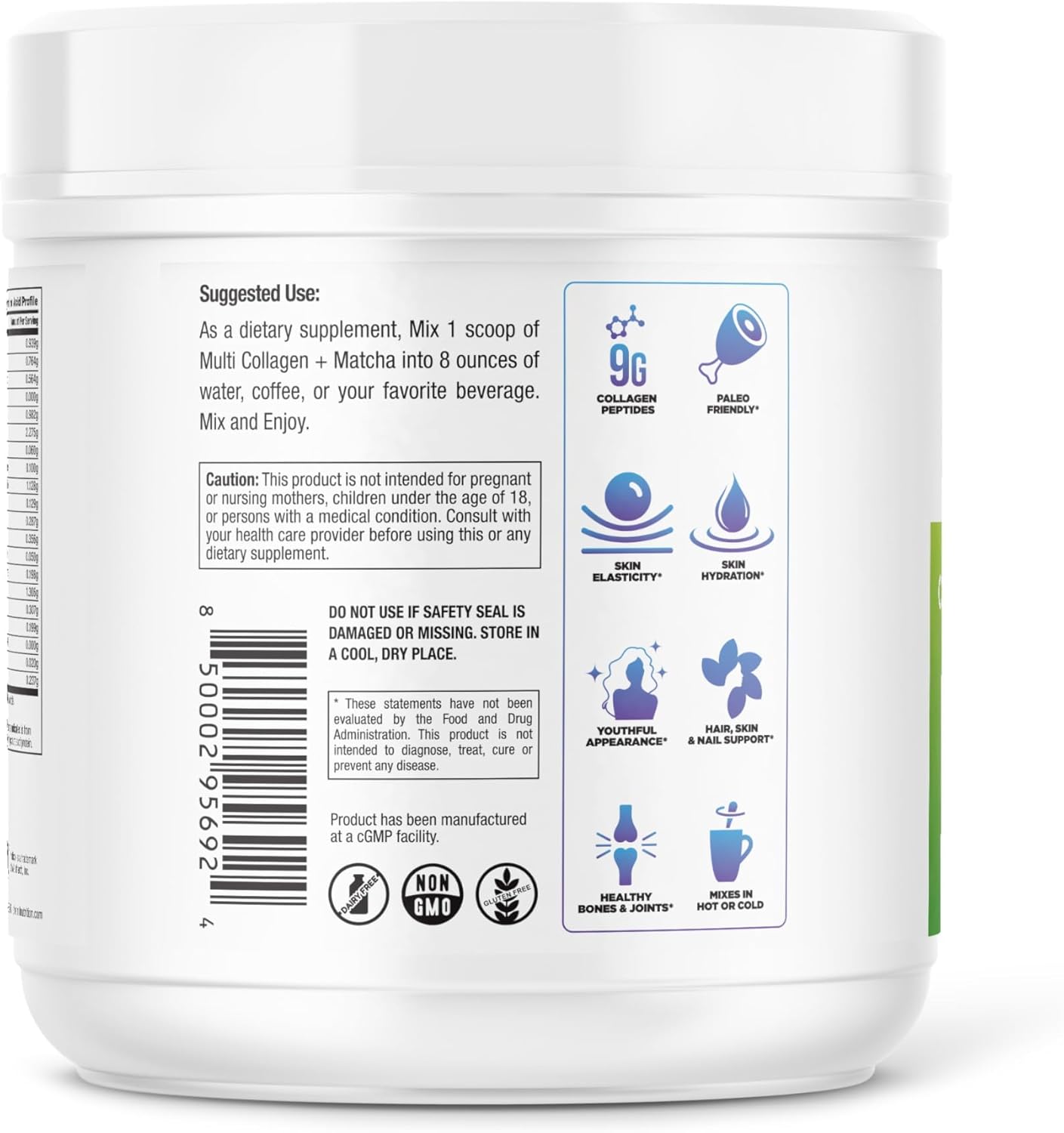 matcha-green-tea-collagen-peptides-powder-for-women---hair-skin-nails-supplements-with-hyaluronic-acid---9g-protein---dr-emil-nutrition-8