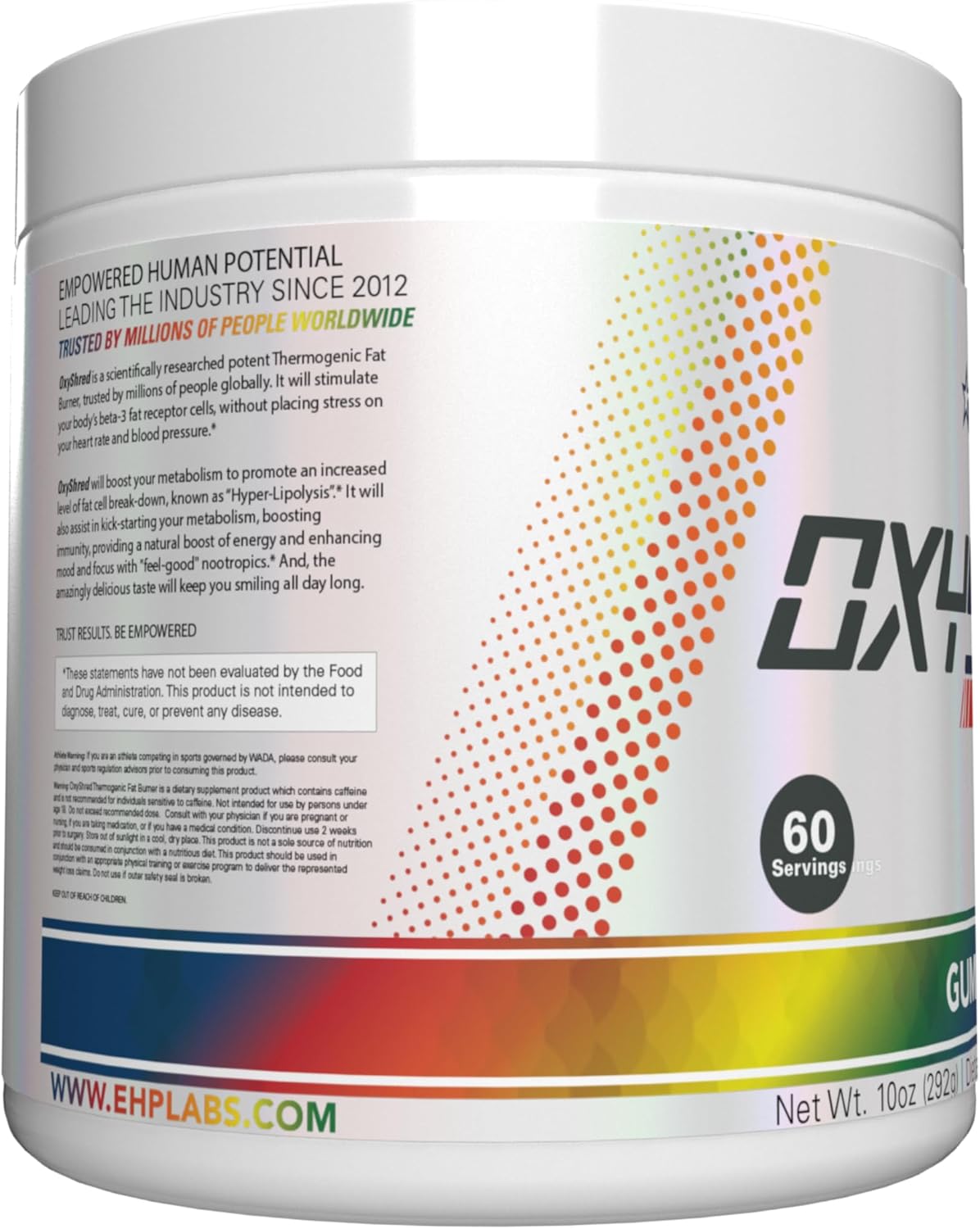 ehp-labs-oxyshred-pre-workout-powder---gummy-snake-flavor-for-energy-boost---60-servings-with-l-glutamine-acetyl-l-carnitine-9