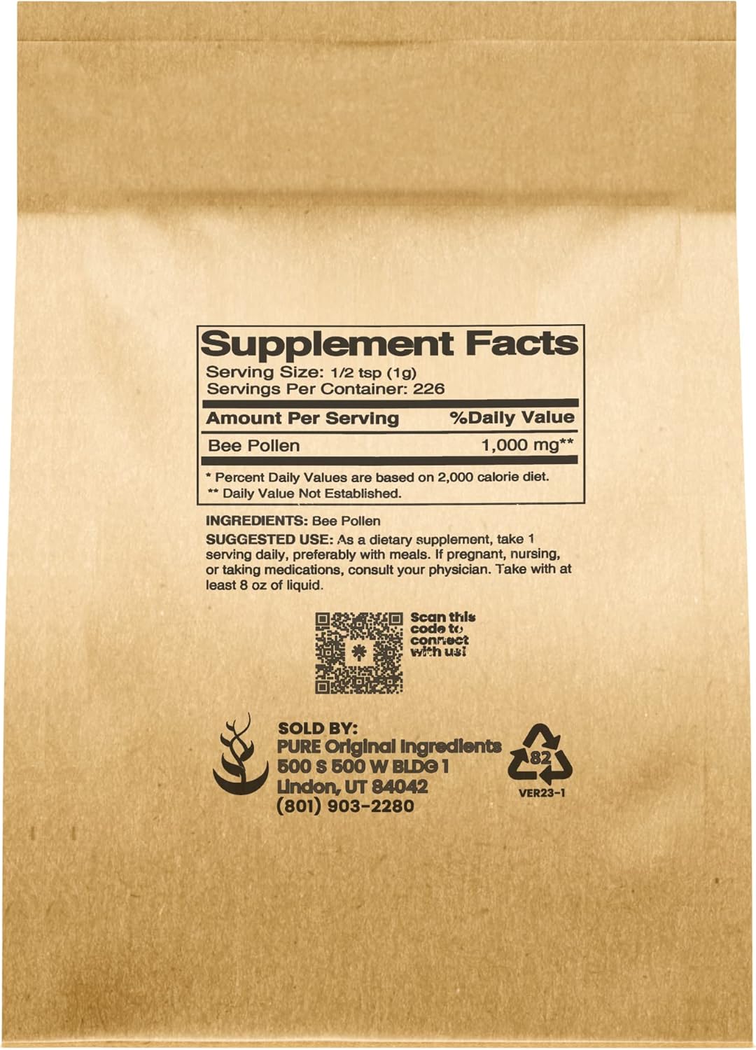Nutritious Bee Pollen and Quick Oats Breakfast Bundle - Pure Ingredients, No Fillers - Healthy Cereal Option - Espot.com.au