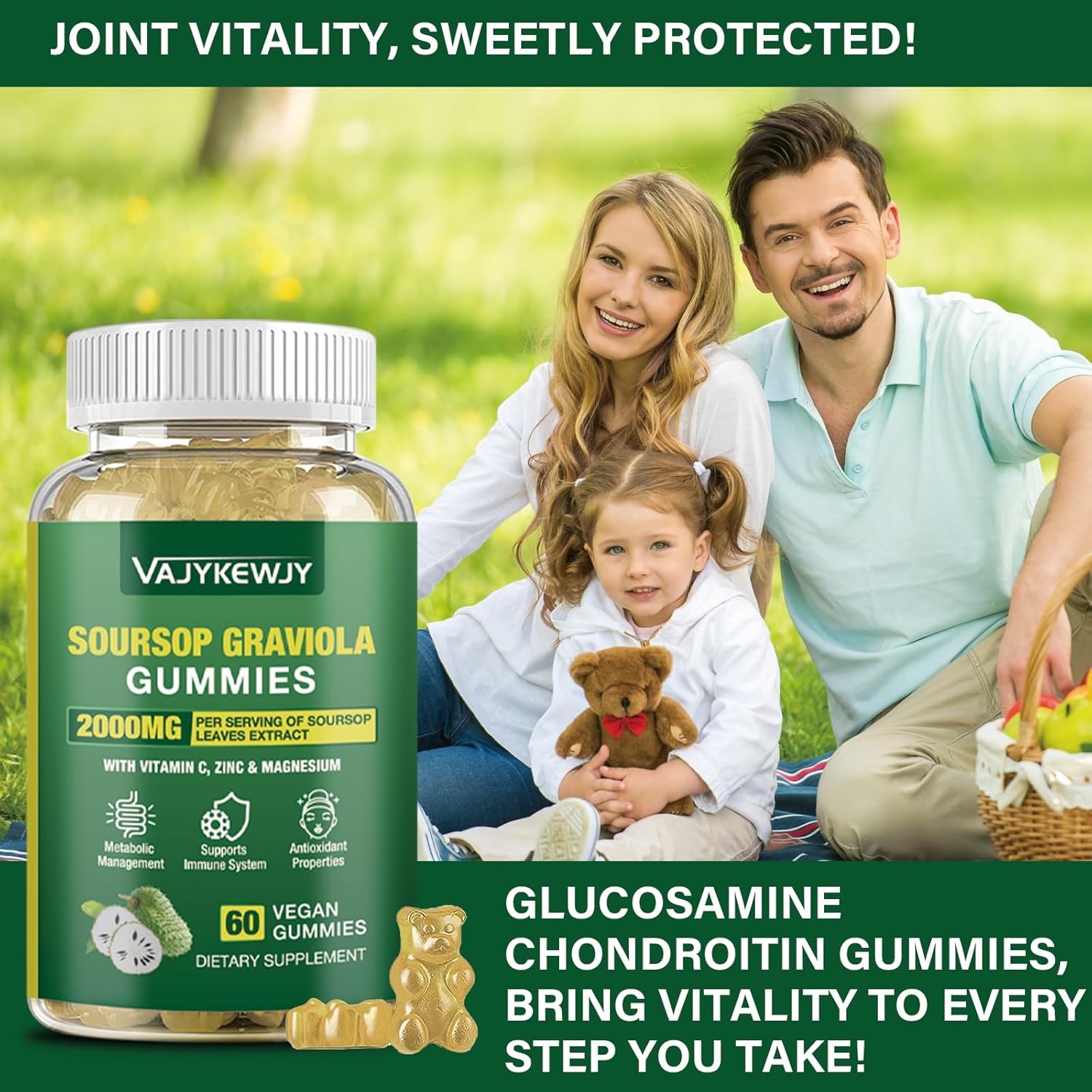 2-pack-soursop-graviola-gummies---2000mg-extract-with-vitamin-c-zinc-for-immunity---vegan-immune-support-supplement---120-gummies-7