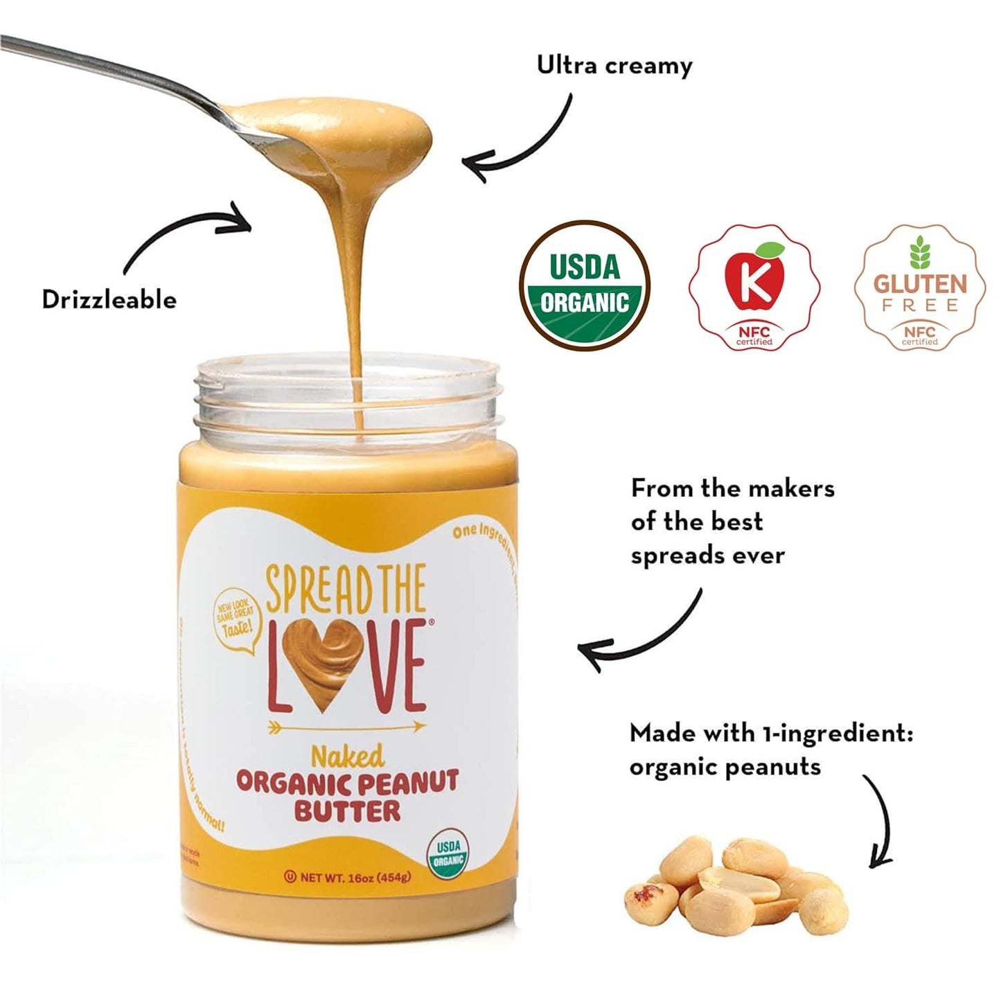 40-pack-of-spread-the-love-naked-organic-peanut-butter---organic-all-natural-vegan-gluten-free-creamy-dry-roasted---no-added-salt-sugar-palm-oil-6