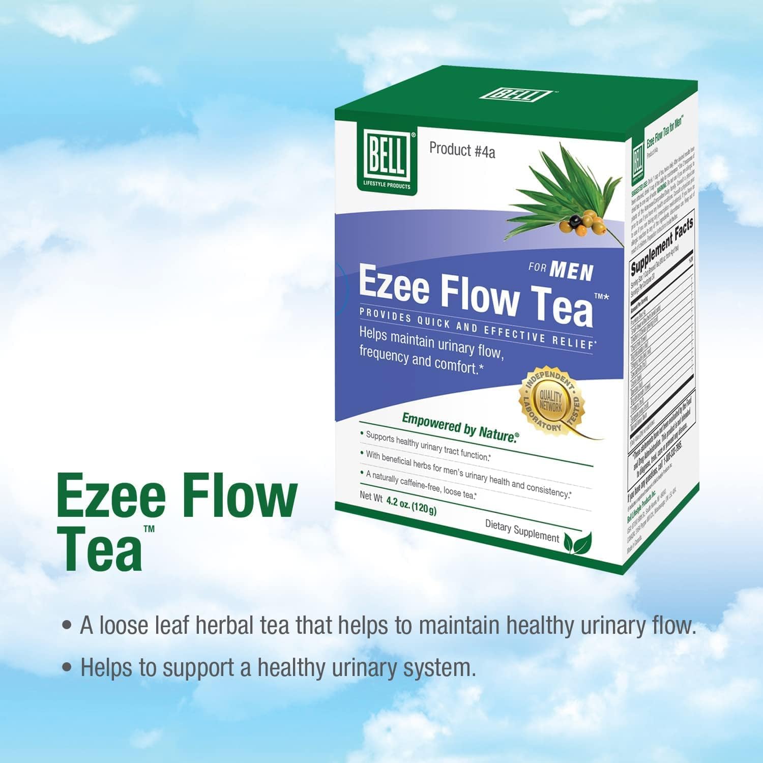 bell-ezee-flow-urinary-support-tea-for-men---natural-solution-to-ease-urinary-flow-and-frequency---no-burning-or-dribbling---directly-from-manufacturer-2