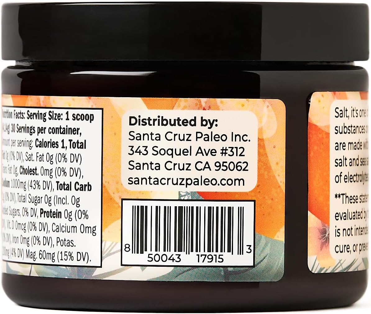 Santa Cruz Mango Electrolyte Powder - Sugar-Free with Himalayan & Sea Salt, Magnesium, Potassium - 30 Servings - Espot.com.au