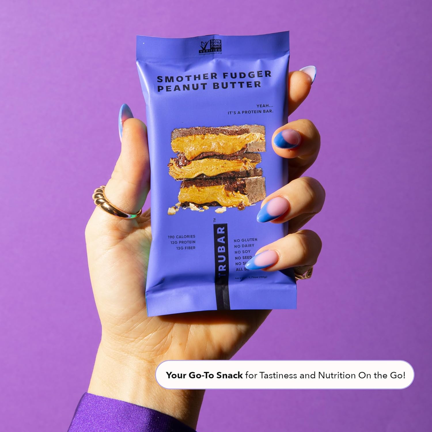 plant-based-trubar-smother-fudger-peanut-butter-protein-bars---gluten-free-dairy-free-non-gmo-high-fiber-low-fat-no-sugar-alcohols---12-ct-healthy-snack-bars-with-12g-protein-13g-fiber-5
