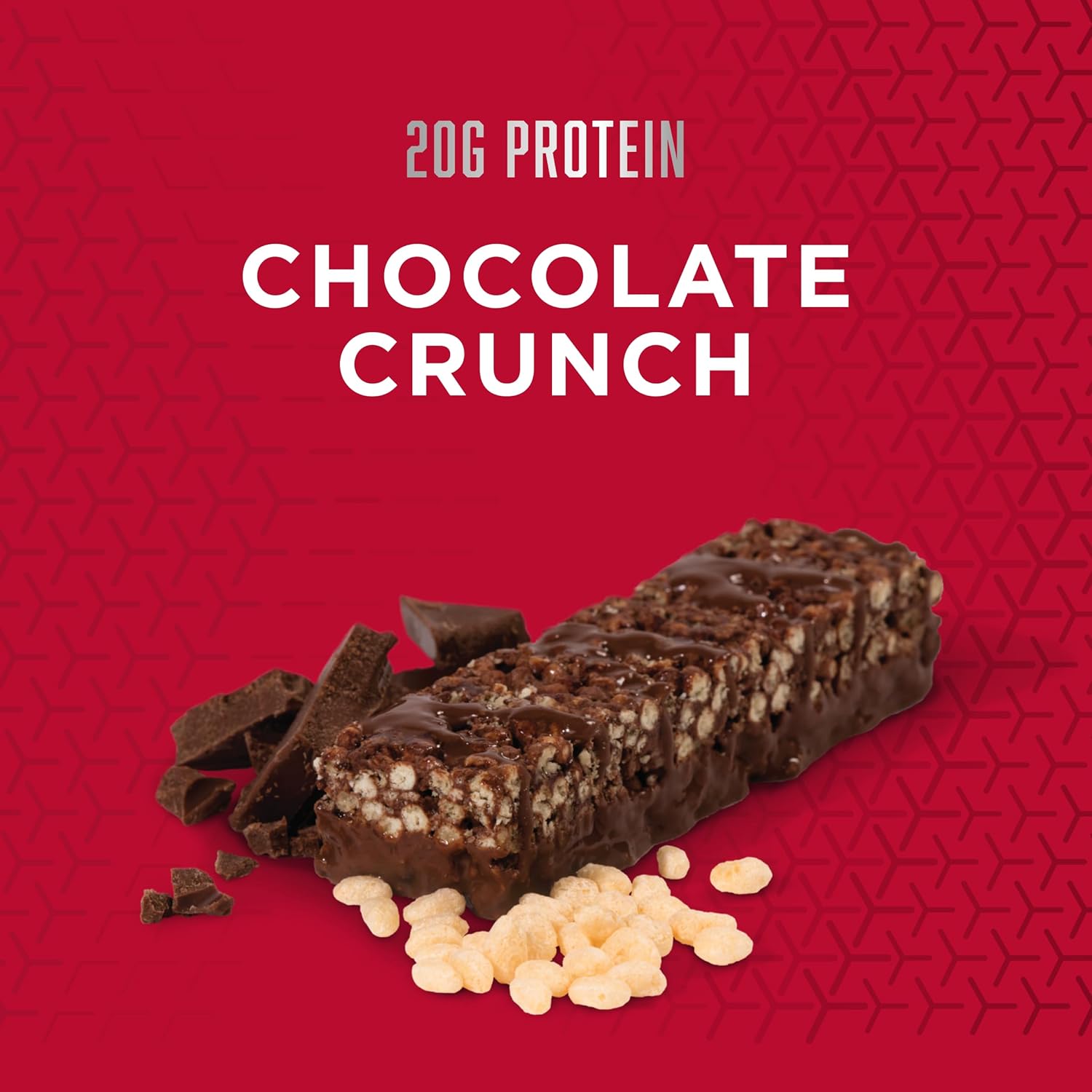 Gluten-Free BSN Protein Crisp Bar with Whey Protein, Fiber, and Chocolate Crunch - 12 Count Pack, Protein Snack Bars for Fitness - Espot.com.au