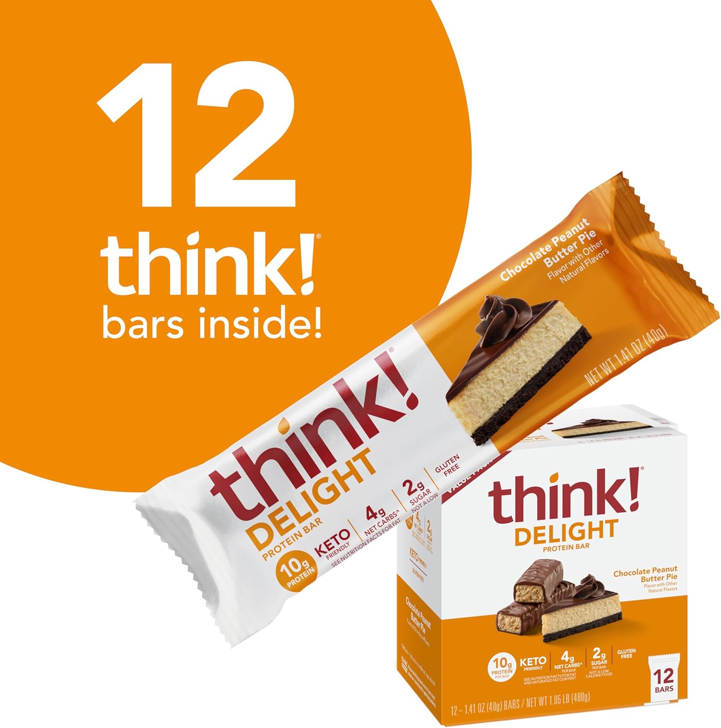 delicious-protein-bars-gluten-free-snack---chocolate-peanut-butter-pie-flavor-12-count-pack-5