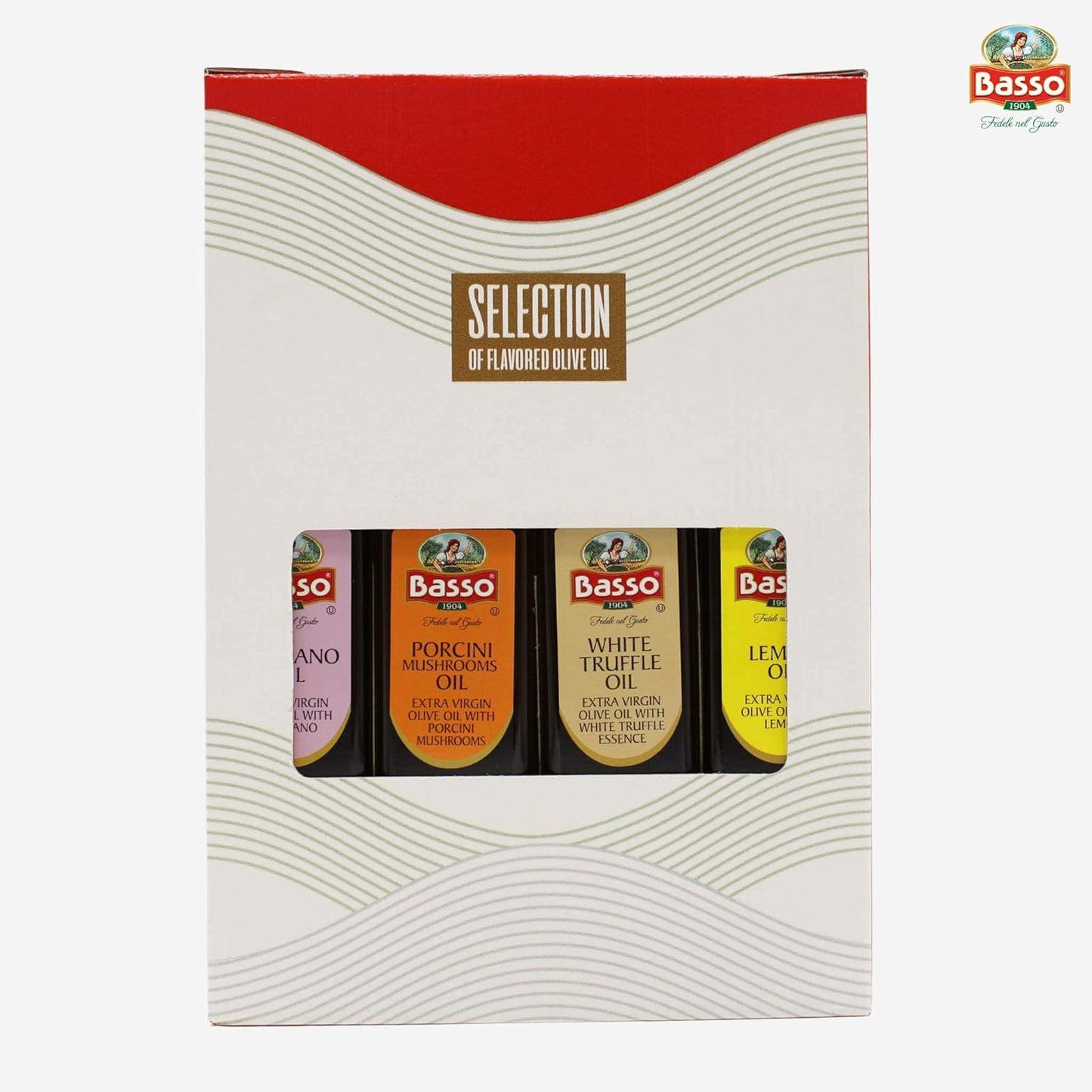 basso-1904-infused-olive-oil-gift-box-set---white-truffle-lemon-porcini-oregano---4-bottles-x-85-floz---extra-virgin-olive-oil---250ml-3