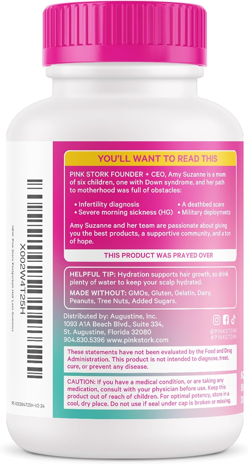 postpartum-hair-loss-gummies-with-biotin-vitamin-e-pantothenic-acid-b6-b12---supports-hair-skin-and-nails---essential-for-new-moms---60-gummy-vitamins-8