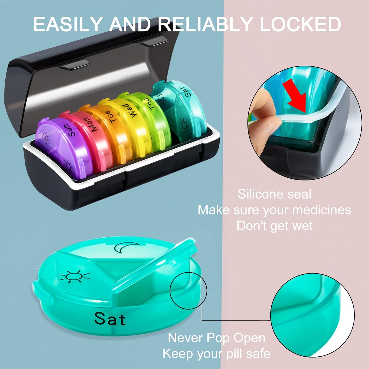 chrxbei-weekly-pill-organizer-with-large-compartments-for-vitamins-and-supplements---bpa-free-medicine-container-for-3-times-a-day-7-days---black-5