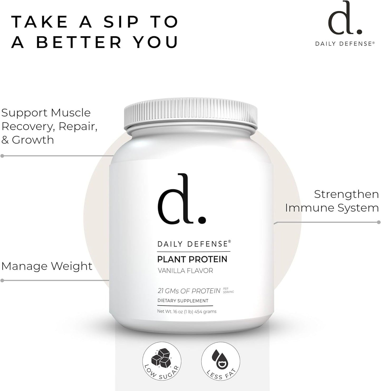 454g-plant-based-vanilla-protein-powder-with-21g-vegan-protein-per-scoop---daily-defense-protein-powder-for-women-men---15-servings-low-sugar-vegan-protein-powder-5