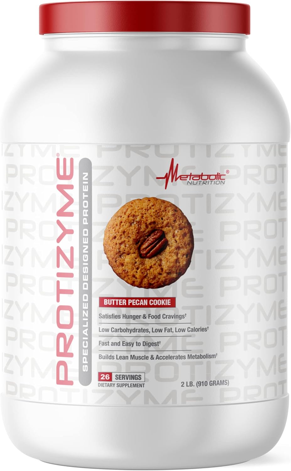 protizyme-butter-pecan-cookie-whey-protein-powder---high-protein-low-carb-low-fat-with-digestive-enzymes-24-vitamins-minerals---2lb-1
