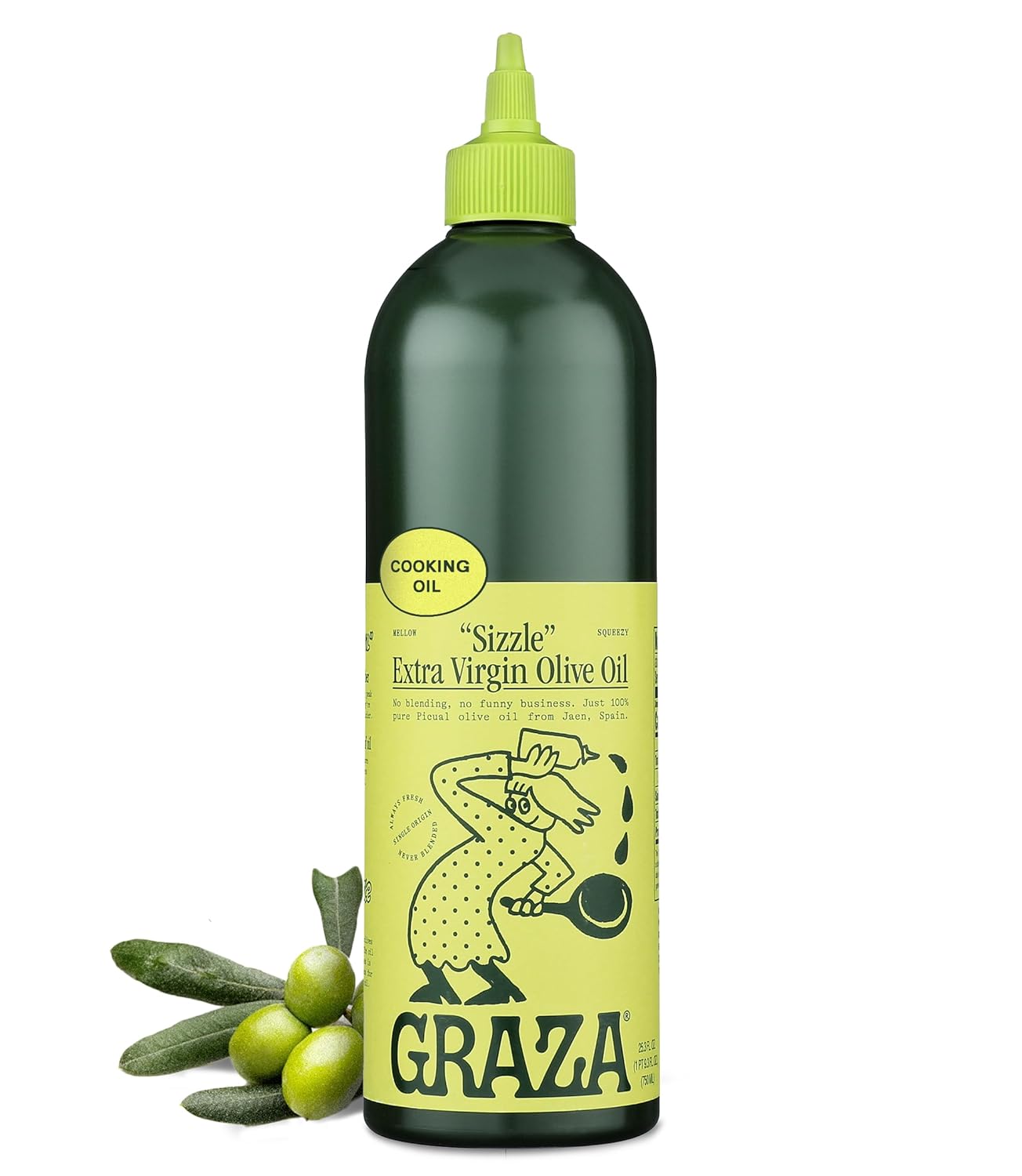 Squeeze Bottle Extra Virgin Olive Oil from Spain - High Polyphenol Peak Harvest EVOO Cooking Oil - Single Origin - 25.3 Fl Oz - Espot.com.au