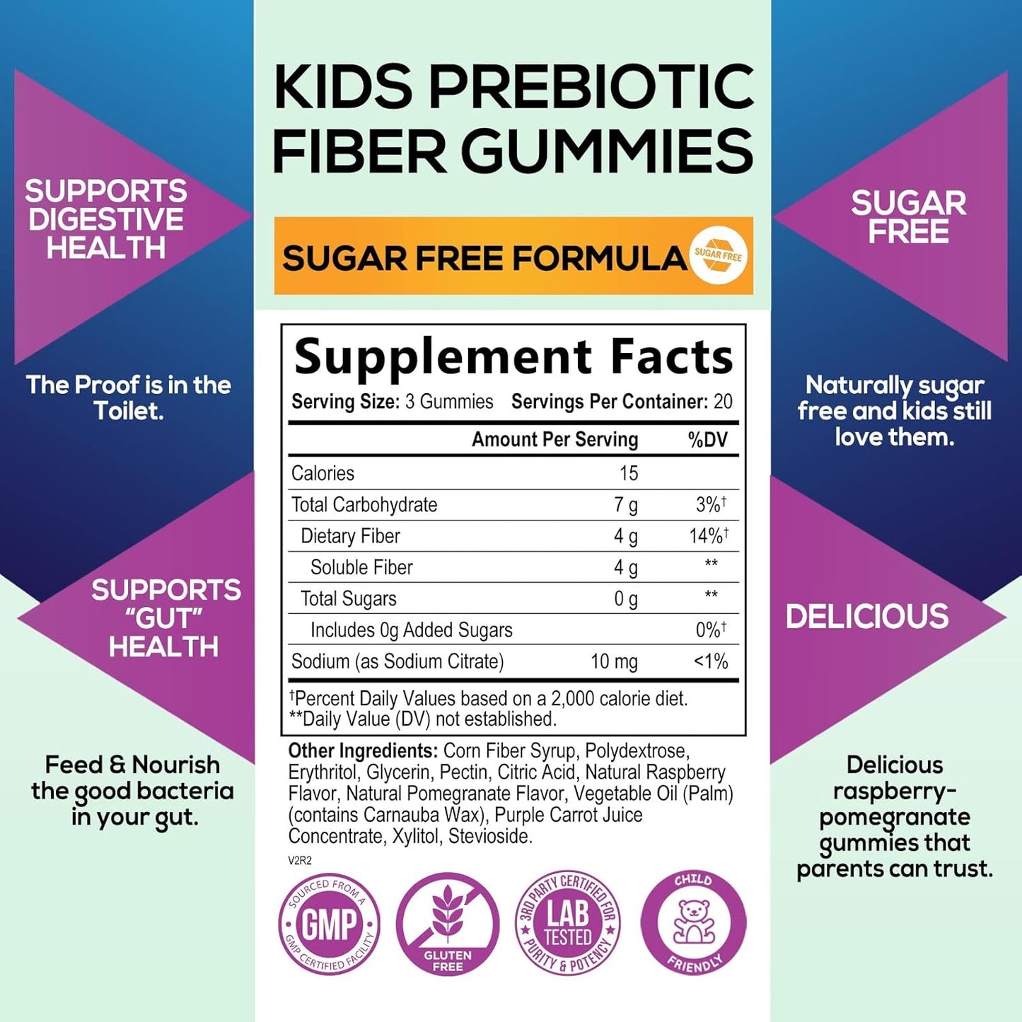 kids-fiber-gummies---plant-based-prebiotic-blend-for-regularity-immune-support---vegan-raspberry-flavored-bears---60-gummies-2