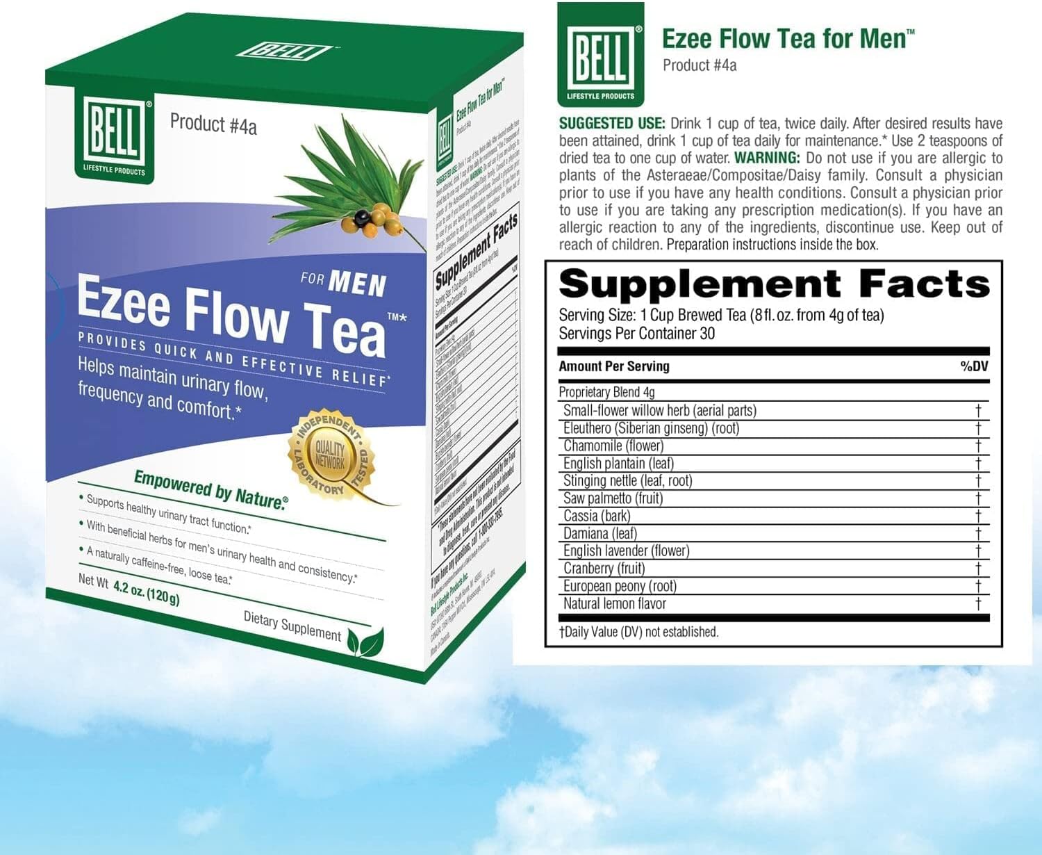 bell-ezee-flow-urinary-support-tea-for-men---natural-solution-to-ease-urinary-flow-and-frequency---no-burning-or-dribbling---directly-from-manufacturer-6