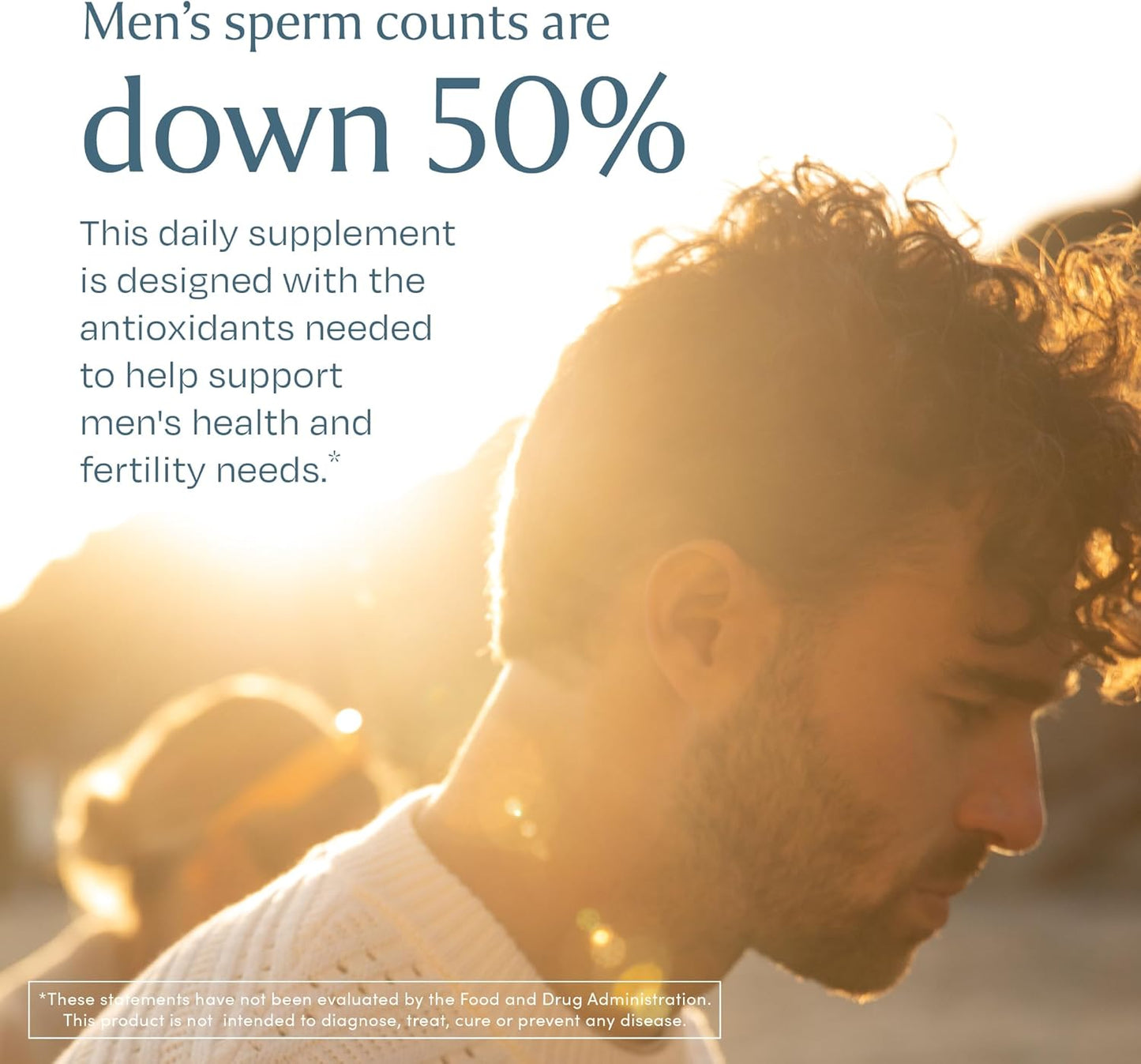 Male Fertility Supplement with CoQ10, Vitamins, and Antioxidants - Supports Conception, Wellness, and Vitality - 120 Capsules - Espot.com.au