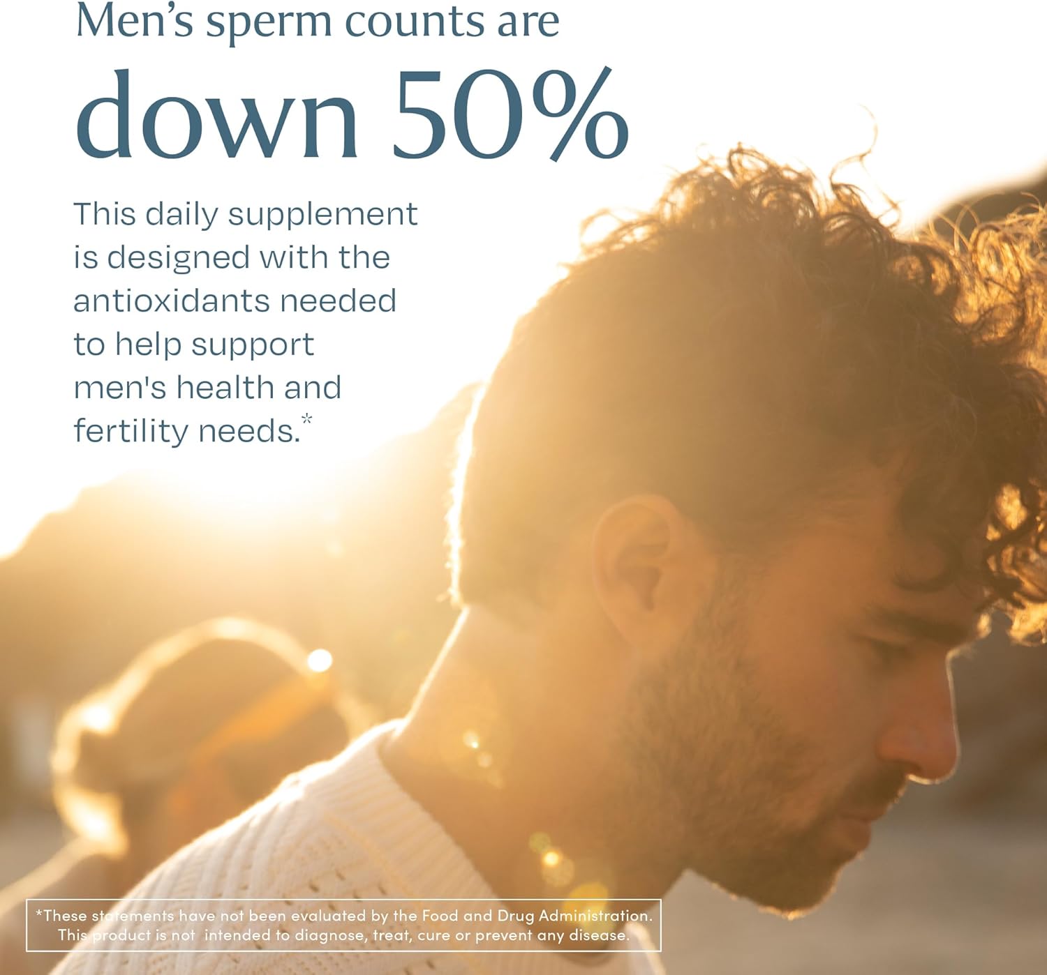 Male Fertility Supplement with CoQ10, Vitamins, and Antioxidants - Supports Conception, Wellness, and Vitality - 120 Capsules - Espot.com.au