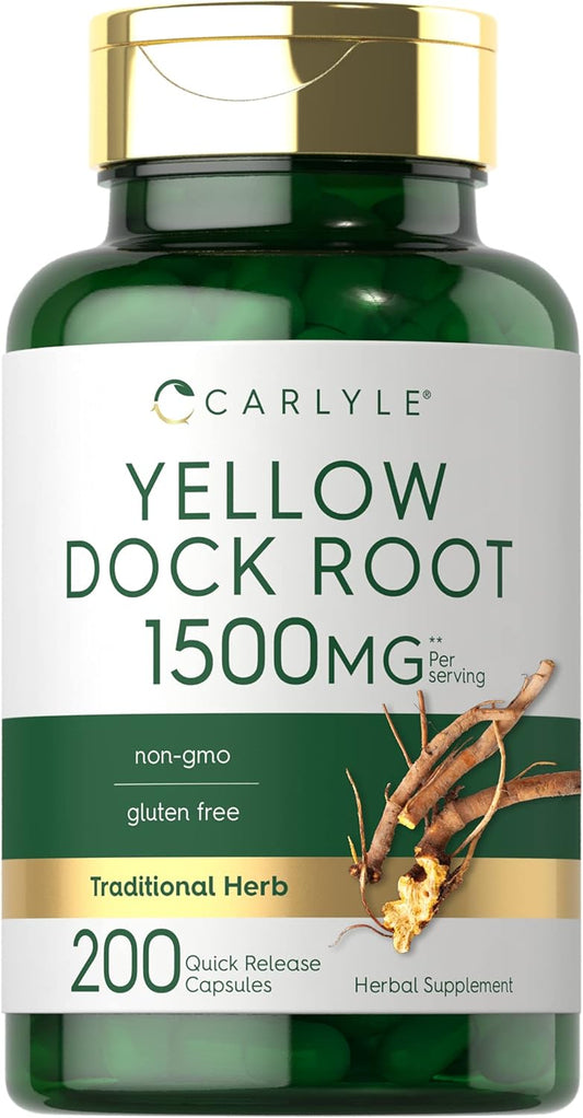carlyle-yellow-dock-root-capsules-1500mg---200-count---non-gmo-gluten-free---high-potency-traditional-herb-supplement-1